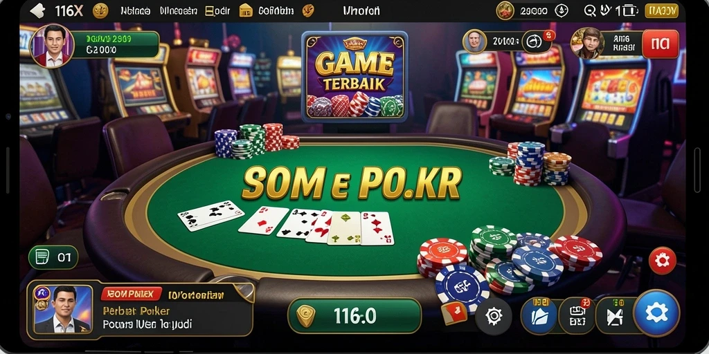 Tampilan screenshot dari gameplay Poker yang seru di 116X.