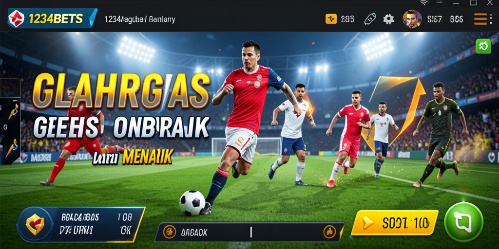 Tampilan gameplay seru di 1234BETS yang menampilkan aksi olahraga.