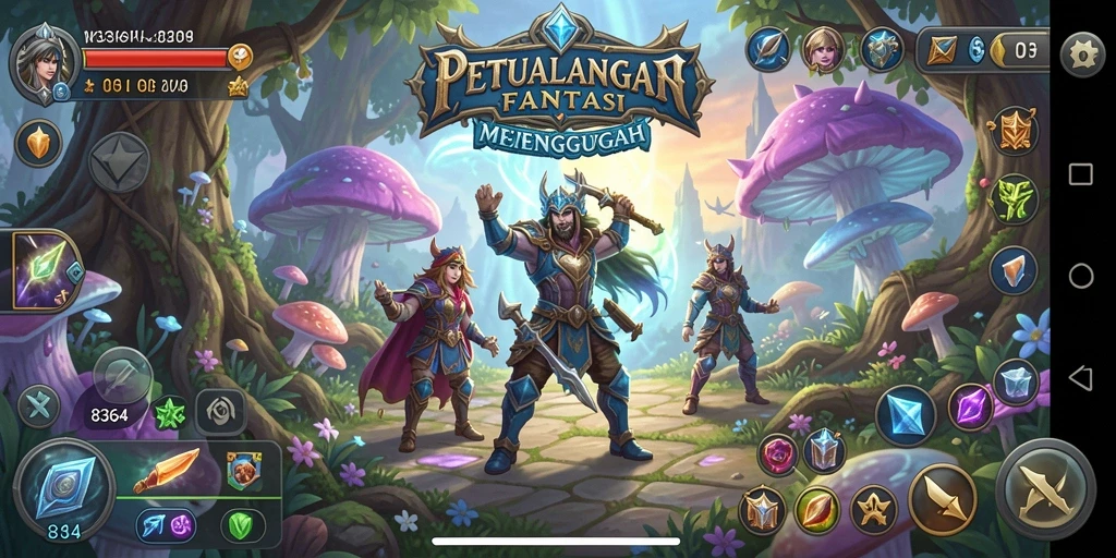 Tangkapan layar permainan <strong>8364</strong> menampilkan aksi pertarungan yang mendebarkan.