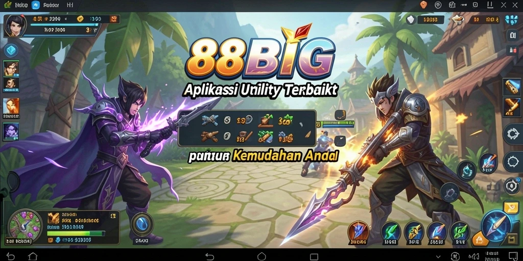 Tampilan antarmuka pengguna 88BIG yang sederhana dan bersih.