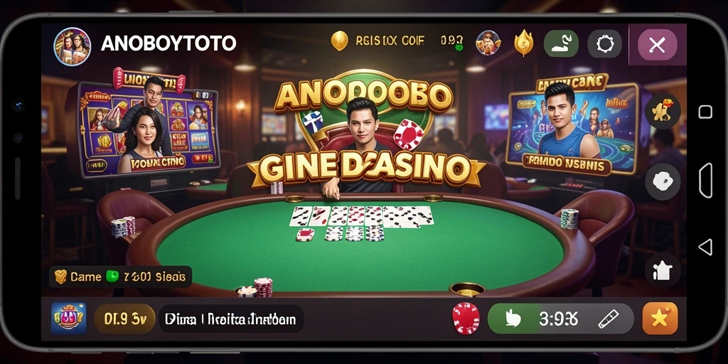 Screenshot gameplay ANOBOYTOTO menampilkan dealer langsung dan suasana kasino yang mendebarkan.
