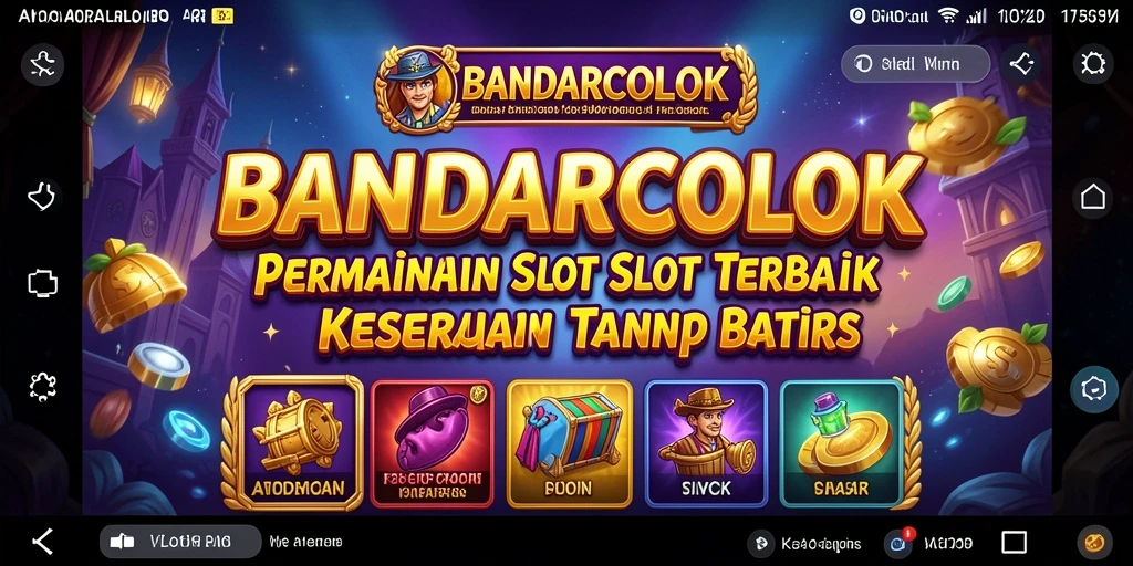 Menampilkan gameplay seru dari BANDARCOLOK dengan berbagai tema slot.