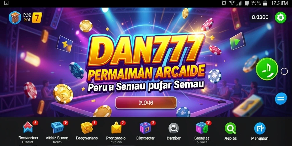 Tangkapan layar permainan menunjukkan aksi seru dalam DAN777.