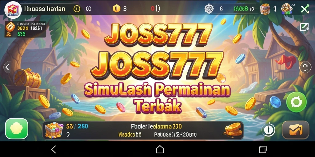 Screenshot utama menampilkan gameplay seru dari JOSS777.