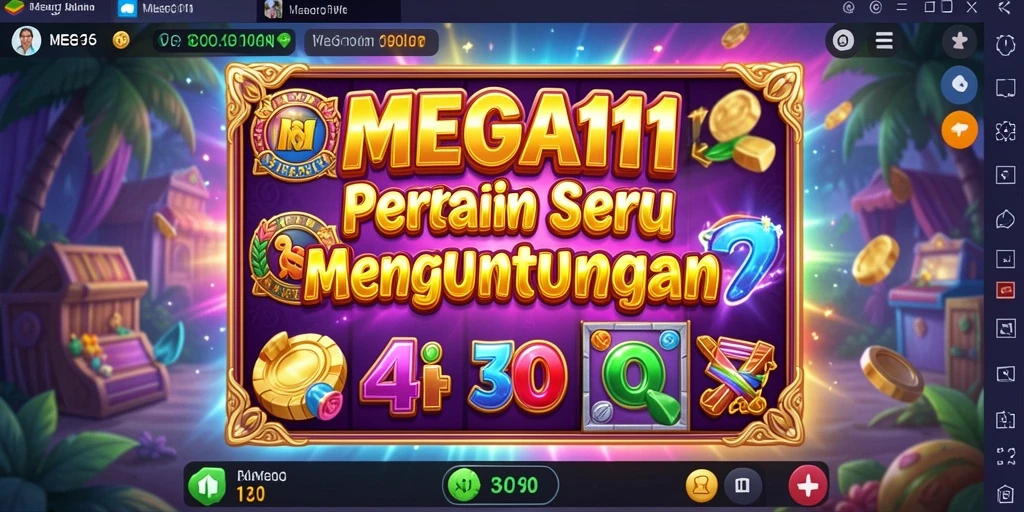 Tampilan menarik dari gameplay MEGA111 yang penuh keseruan Slot.