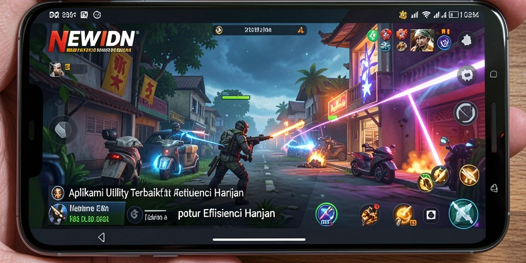 Tampilan utama aplikasi NEWIDN dengan fitur utility yang menarik.