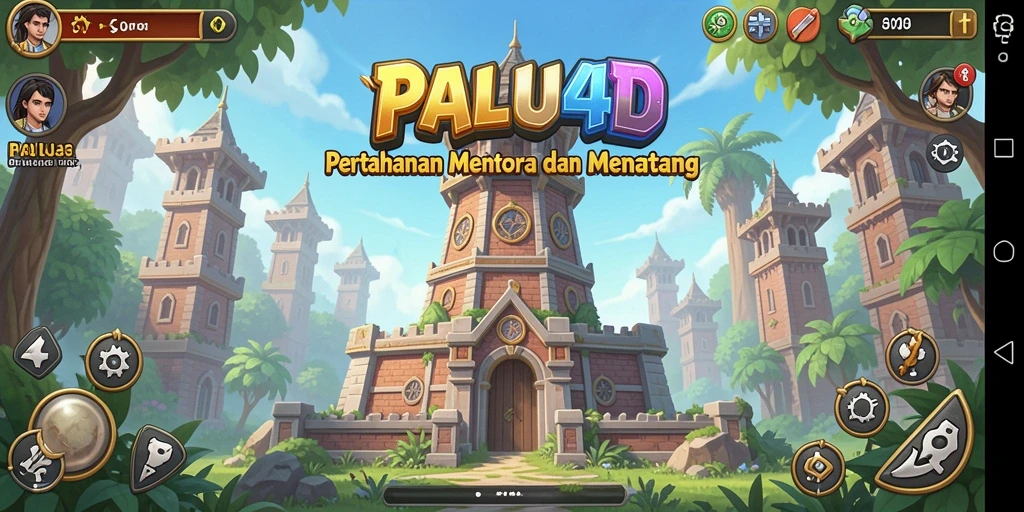 Tampilan gameplay seru dari PALU4D dalam genre Tower Defense.
