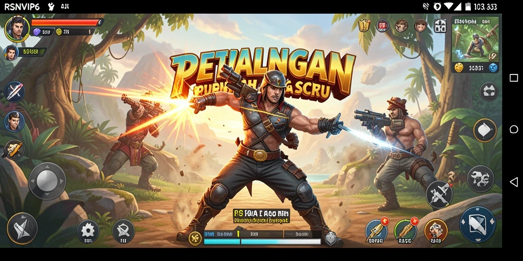 Screenshot gameplay RSNVIP6 menunjukkan aksi mendebarkan dan lingkungan yang menawan.