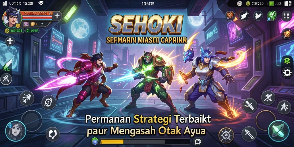 Tampilan gameplay SEHOKI yang mendebarkan saat pertarungan strategi.