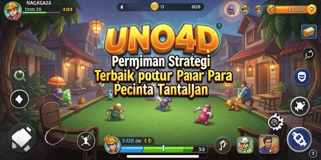 Screenshot gameplay UNO4D yang menunjukkan tantangan strategi yang seru.
