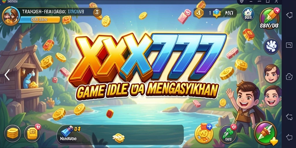 Tampilan screenshot gameplay <strong>XXX777</strong> yang menampilkan karakter dan fitur menarik.